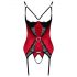 Cottelli - Ensemble soutien-gorge amplificateur en dentelle (rouge)