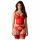 Obsessive Cupide Desir - doorschijnende kanten top set (rood)