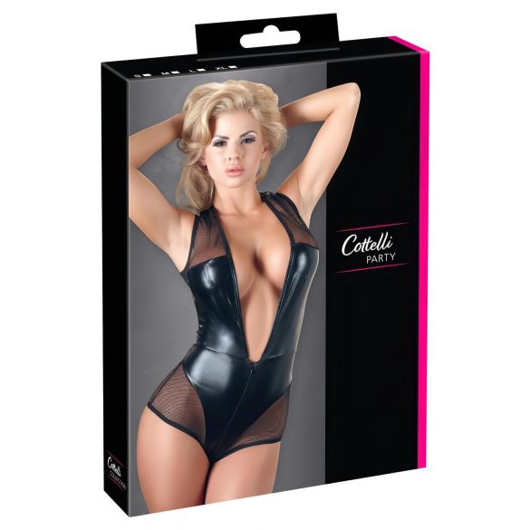 Cottelli - Body résille scintillant (noir) - XL