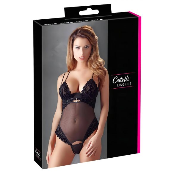 Cottelli - Body en Velours Modulable (Noir)