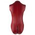 Cottelli Party - mouwloze, glanzende body met rits (rood)