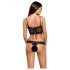 Obsessive Alluria - bloemen kant body (zwart)