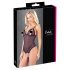 Cottelli - body ouvert en dentelle et perles (noir) - XL