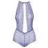 Kissable - halternek, kanten body (paars) - L/XL