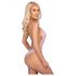 Kissable - body met rozenborduursel (roze) - L/XL