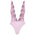 Kissable - body met rozenborduursel (roze) - L/XL