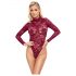 Cottelli - transparante kanten body (rood) - L