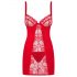 Obsessive Heartina - nachtjapon met string (rood)