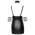 Cottelli Bondage - Robe mini brillante à col halter (noir) - XL