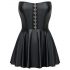 Cottelli - Robe Mini Brillante à Jupe Plissée (Noir) - M