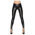 Noir - lange, glanzende legging (zwart) - M