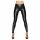 Noir - lange, glanzende legging (zwart) - L