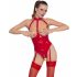 Black Level - open body met halsband (rood)