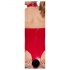 Black Level - open body met halsband (rood) - XXL