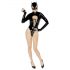 Zwarte Fluweel - lange mouwen Batwoman body (zwart) - M