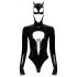 Zwarte Fluweel - lange mouwen Batwoman body (zwart) - M