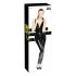 Black Level - glanzend jumpsuit met ritssluiting (zwart)