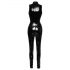 Black Level - glanzend jumpsuit met ritssluiting (zwart)