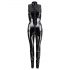 Black Level - glanzend jumpsuit met ritssluiting (zwart) - M