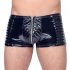 Black Level - geribbelde rits heren short (zwart)