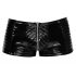 Black Level - geribbelde rits heren short (zwart)