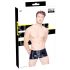 Black Level - geribbelde rits heren short (zwart) - M