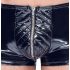 Black Level - geribbelde rits heren short (zwart) - M