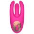 Mrow - oplaadbare, 3-takkige clitorisstimulator vibrator (roze)