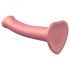 Strap-on-me Metallic Shine M - Huidvriendelijke dildo (metallic roze)