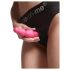 Strap-on-me Beads M - kralen dildo met voet (roze)