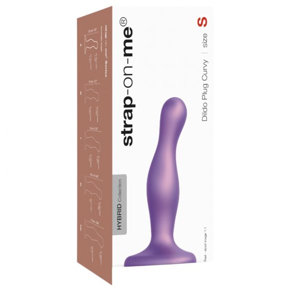 Strap-on-me Curvy S - golvende, basis dildo (paars)