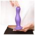 Strap-on-me Curvy L - golvende, voetvormige dildo (paars)