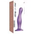 Strap-on-me Curvy L - golvende, voetvormige dildo (paars)