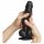 Strap-on-me S - dubbel laag, realistisch dildo met zuignap (zwart)