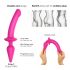 Strap-on-me Switch Semi-Realistic L - 2in1 siliconen dildo (roze)