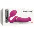 Strap-on-me M - opzetbare, luchtdruk vibrator (roze)