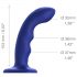 Strap-on-me M - waterdichte, pulserende G-spot vibrator (blauw)