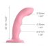 Strap-on-me M - waterdichte, pulserende G-spot vibrator (roze)