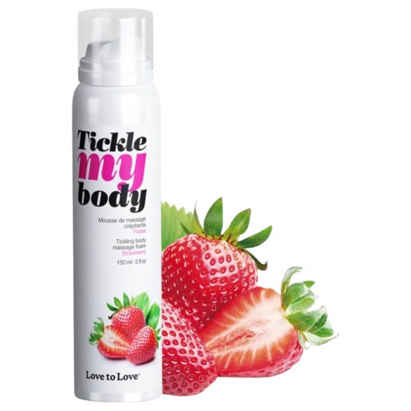 Kietel mijn lichaam - massage foam - aardbei (150ml)