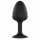 Dorcel Geisha Plug Diamond M - Plug anal noir avec pierre blanche