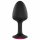 Dorcel Geisha Plug Ruby M - anale plug met roze steen (zwart)