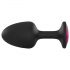 Dorcel Geisha Plug Ruby M - anale plug met roze steen (zwart)