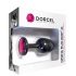 Dorcel Geisha Plug Ruby M - anale plug met roze steen (zwart)