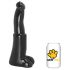 AnimHole Bull - stierenpenisdildo - 25 cm (zwart)