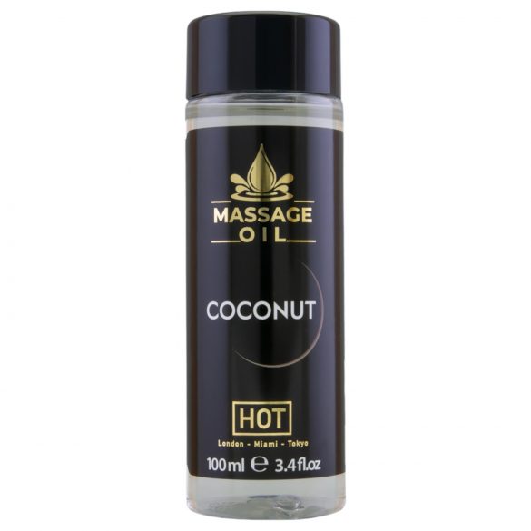 Huile de massage HOT à la noix de coco pour soin de la peau (100ml)