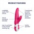 Satisfyer Monsieur Lapin - Vibromasseur Étanche à Double Stimulations (Rose)