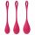 Satisfyer Yoni Power 1 - geishabal set - rood (3-delig)