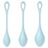 Satisfyer Yoni Power 2 - geishaballetje set - blauw (3 delen)