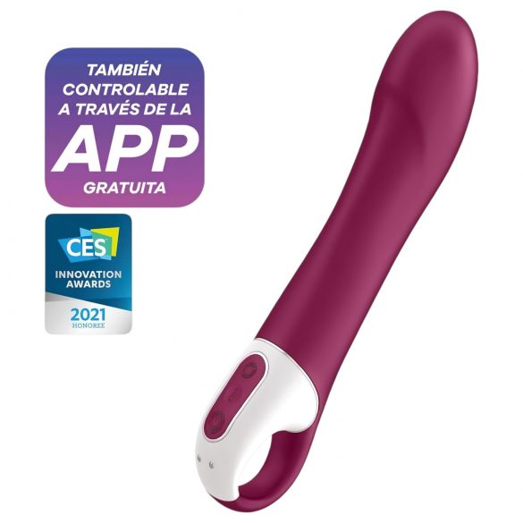 Satisfyer Big Heat - oplaadbare, verwarmende G-spot vibrator (rood)