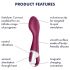 Satisfyer Hot Spot - oplaadbare, verwarmende G-spot vibrator (rood)